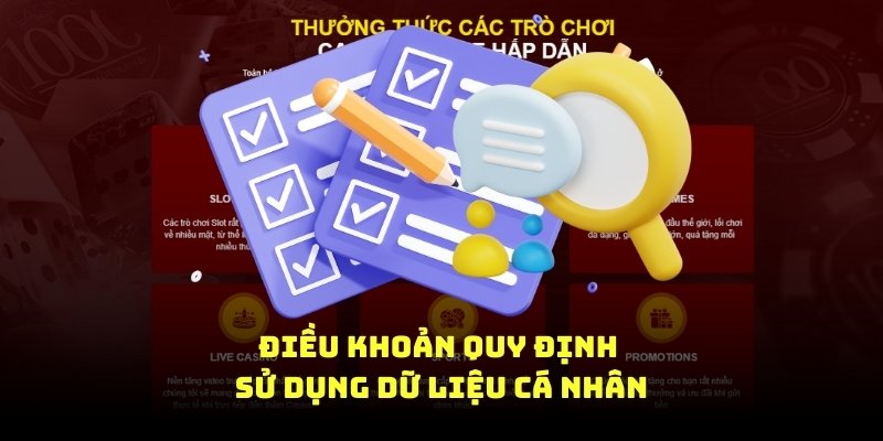 điều khoản quy định sử dụng dữ liệu cá nhân